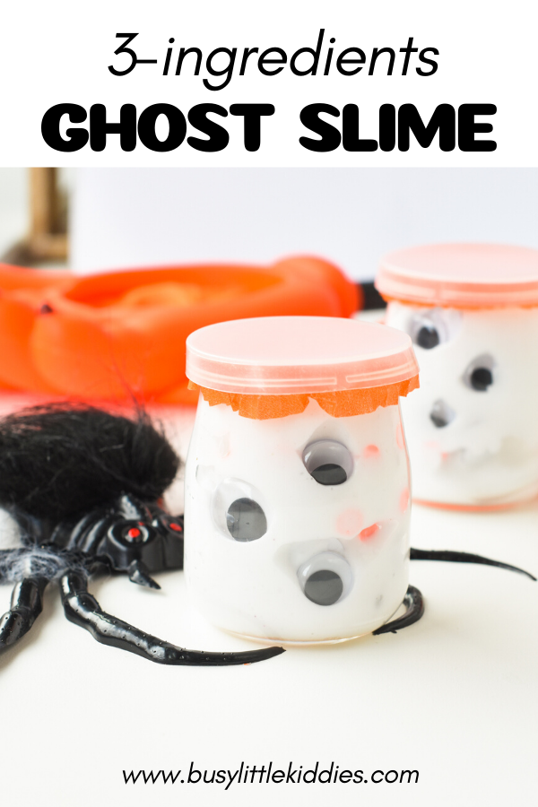 Halloween Ghost Slime Recipe - Busy Little Kiddies