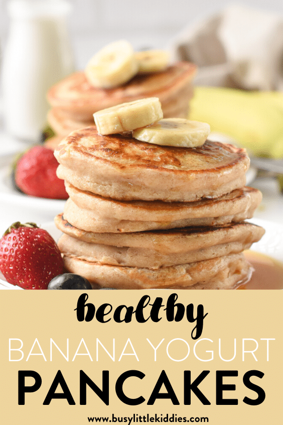 Banana Yogurt Pancakes (No Eggs) - Busy Little Kiddies