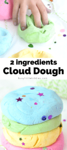 2-Ingredient Cloud Dough with Lotion - Busy Little Kiddies (BLK)