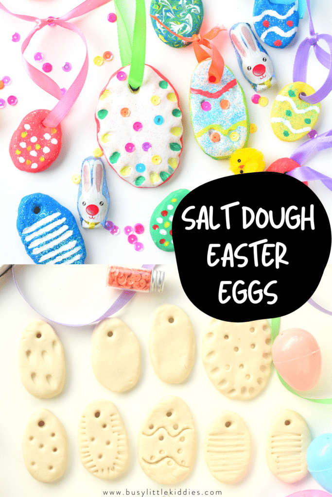 Salt Dough Easter Egg Decorations - Busy Little Kiddies (BLK)