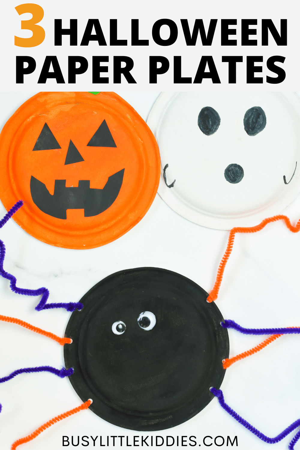 3 Paper Plate Halloween Crafts Ideas - Busy Little Kiddies