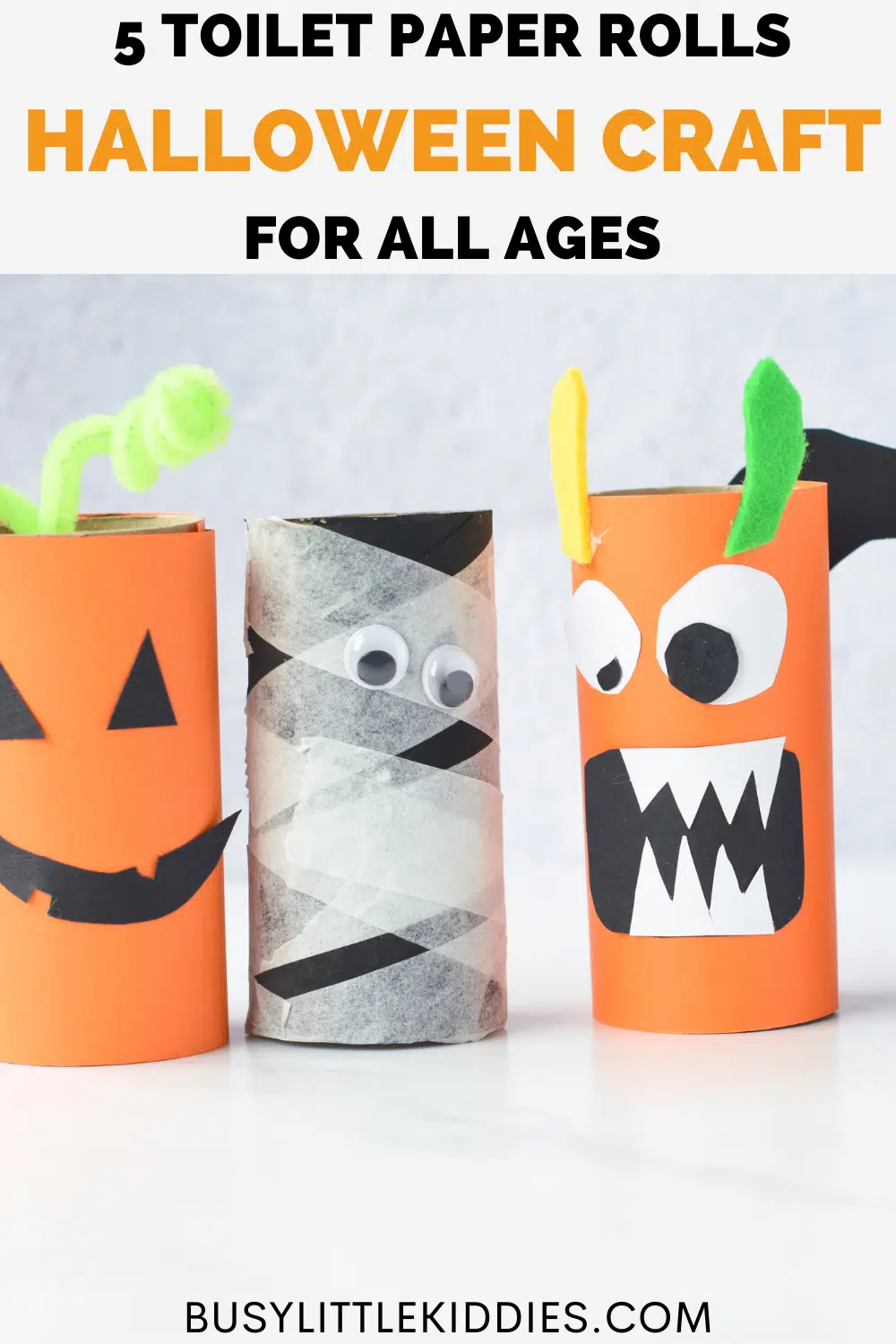 5 Toilet Paper Roll Halloween Craft Ideas - Busy Little Kiddies