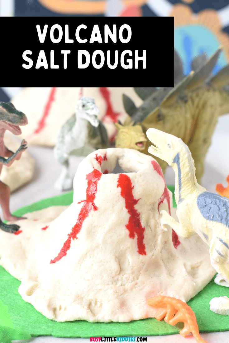 How To Make a Salt Dough Volcano For Kids - Busy Little Kiddies